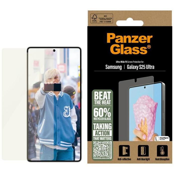 PanzerGlass - PanzerGlass Galaxy S25 Ultra Härdat Glas Skärmskydd All-in-One Ultra-Wide Fit