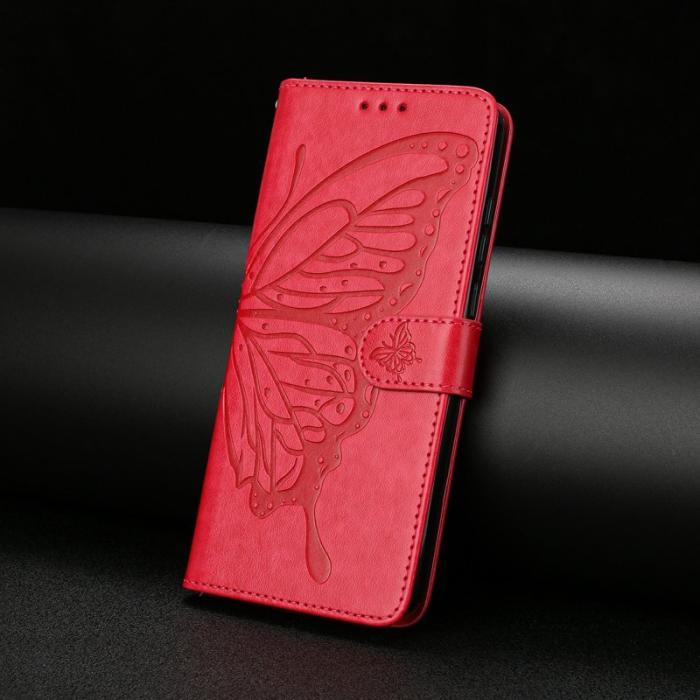 OEM - Samsung Galaxy S26 Ultra Plånboksfodral Flip Konstläder - Röd