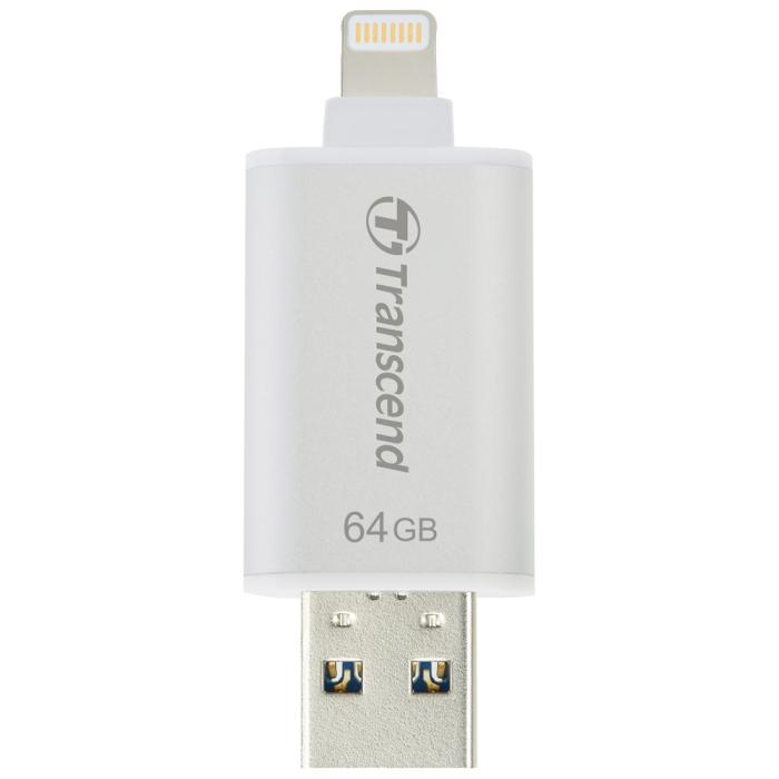 UTGATT5 - Transcend USB-minne med Lightning 64GB - Vit