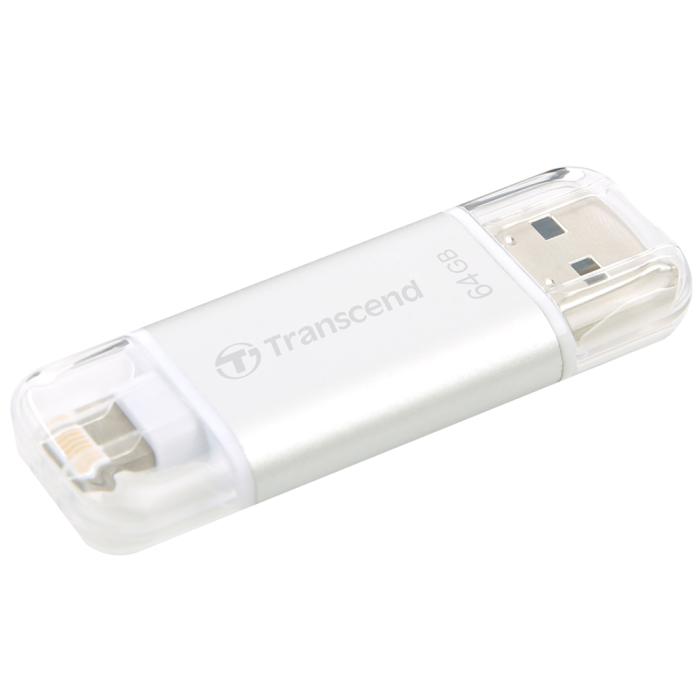 UTGATT5 - Transcend USB-minne med Lightning 64GB - Vit