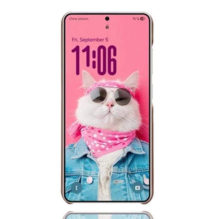 OEM - Mobilskal till Samsung Galaxy S26 Ultra Dubbelkortplats PU Läder + Hård PC Brun