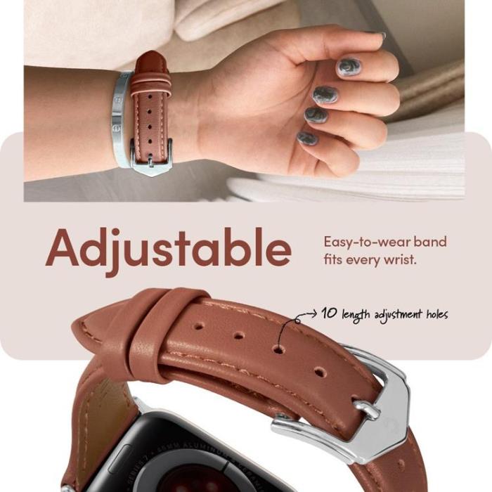 UTGATT - Spigen Apple Watch (41mm) Series 9 Armband Cyrill Kajuk - Brun