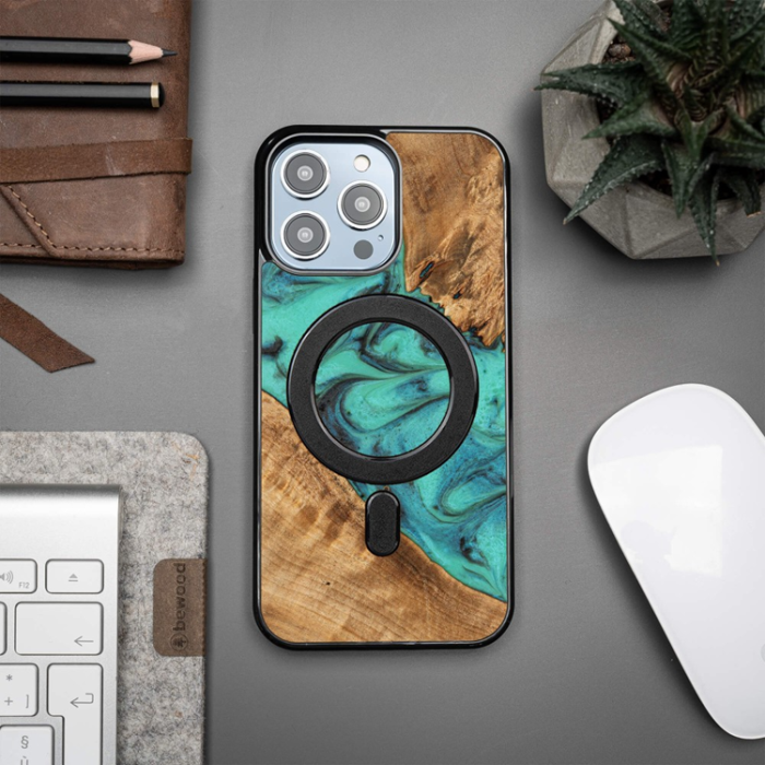 Bewood - Bewood iPhone 15 Pro Max Mobilskal MagSafe Unique Turquoise