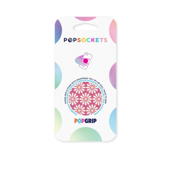 UTGATT1 - POPSOCKETS Daisy Mod Pink Avtagbart Grip med Ställfunktion