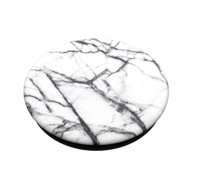 PopSockets - POPSOCKETS Dove White Marble Avtagbart Grip med Ställfunktion