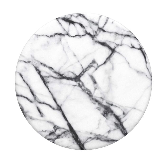 PopSockets - POPSOCKETS Dove White Marble Avtagbart Grip med Ställfunktion