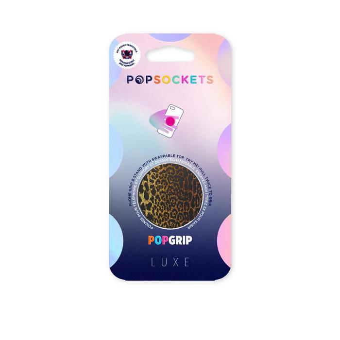 PopSockets - POPSOCKETS Embossed Metal Leopard Avtagbart Grip