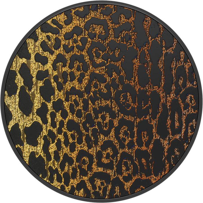 PopSockets - POPSOCKETS Embossed Metal Leopard Avtagbart Grip