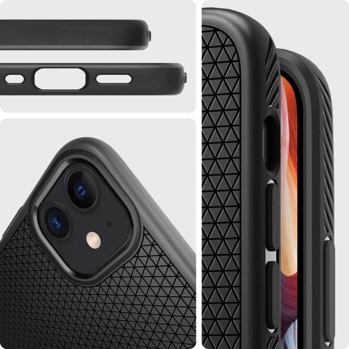 Spigen - SPIGEN Liquid Air iPhone 12 Mini - Matte Black