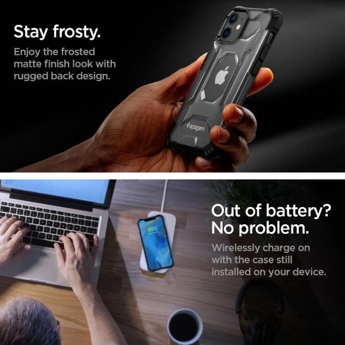 UTGATT5 - Spigen Nitro Force iPhone 12 Mini - Clear