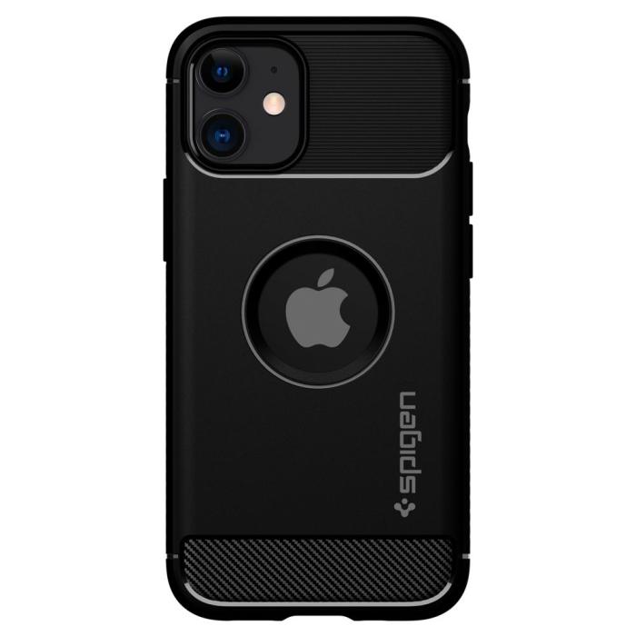 UTGATT1 - SPIGEN Rugged Armor iPhone 12 Mini - Matte Black