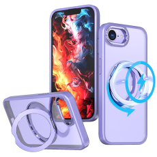 OEM - iPhone 16e Mobilskal MagSafe TPU + Acrylic Kickstand - Ljuslila