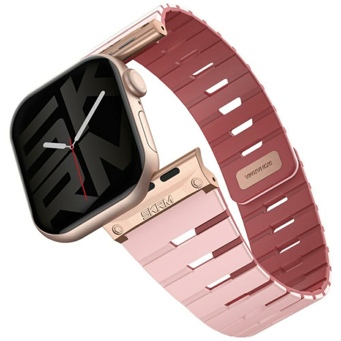 Skinarma - Skinarma Apple Watch 42/41/40 Armband Gemini - Rosa