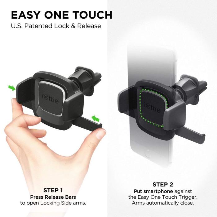 UTGATT5 - IOTTIE Easy One Touch 4 Ventilationshål Car Mount