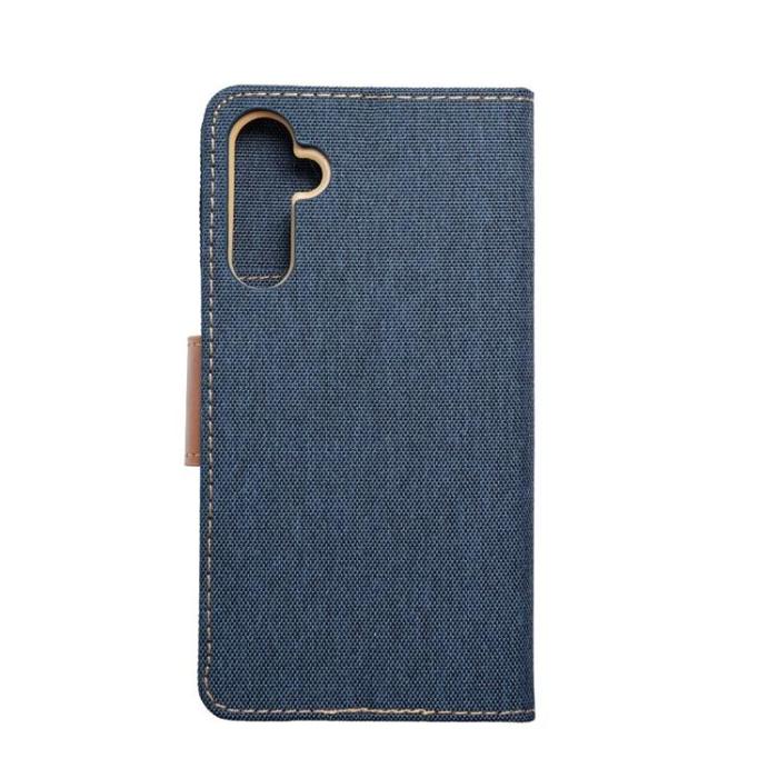 OEM - CANVAS Plånboksfodral För Galaxy A54 5G - Marinblå