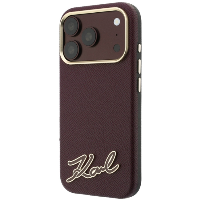 KARL LAGERFELD - Karl Lagerfeld Mobilskal För iPhone 18 Pro/17 Pro Magsafe Grained Resin