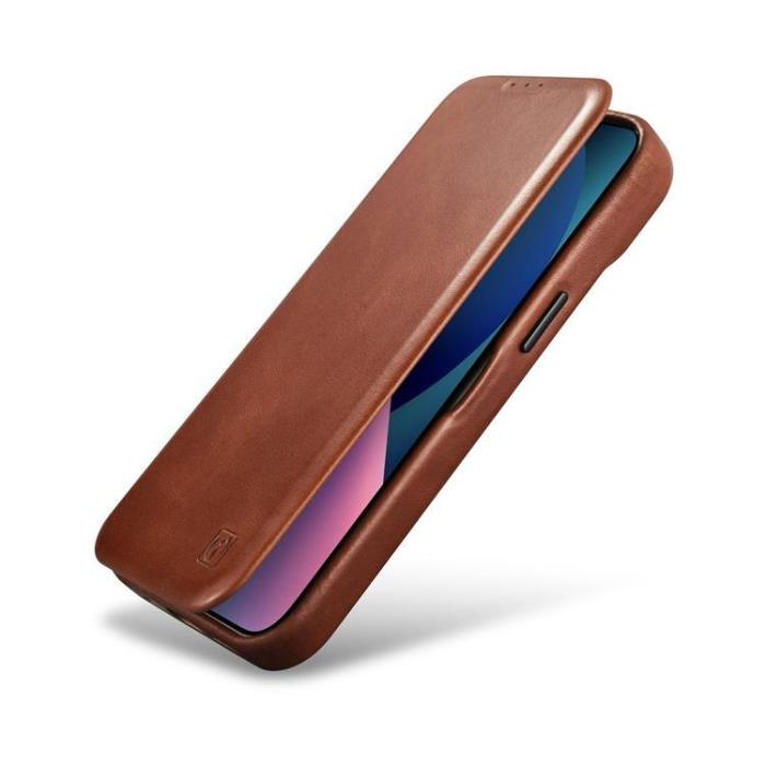 UTGATT1 - iCarer iPhone 14 Pro Max Plånboksfodral Magsafe Läder - Brun