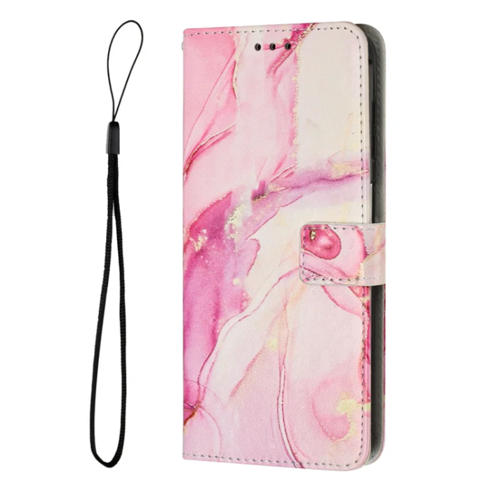 A-One Brand - Sony Xperia 10 VII Plånboksfodral Marble Pattern - Roséguld