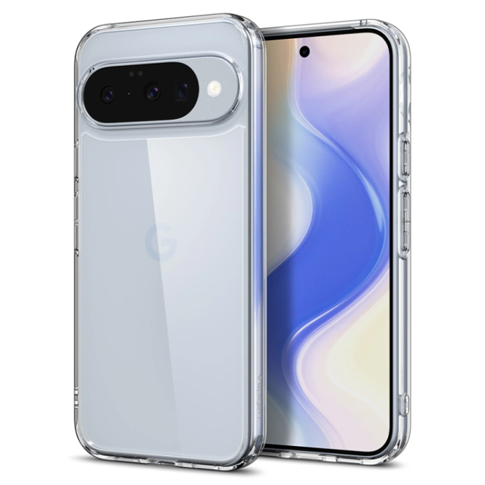 Spigen - Spigen Google Pixel 10/10 Pro Mobilskal Ultra Hybrid - Crystal Clear