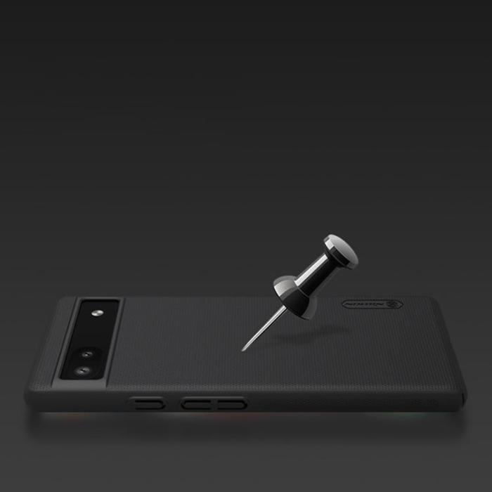 Nillkin - Nillkin Google Pixel 6a Mobilskal Super Frosted Shield - Svart