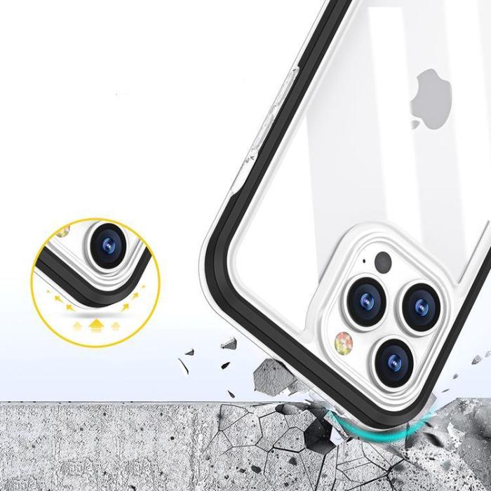 OEM - iPhone 14 Mobilskal Clear 3in1 - Svart