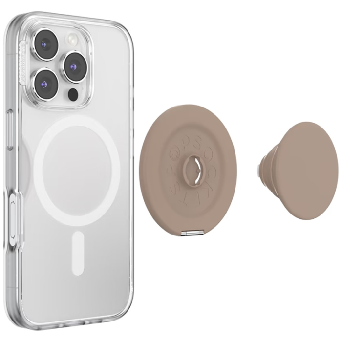 PopSockets - PopSockets MagSafe Popuphållare och Stativ Kick-Out - Beige