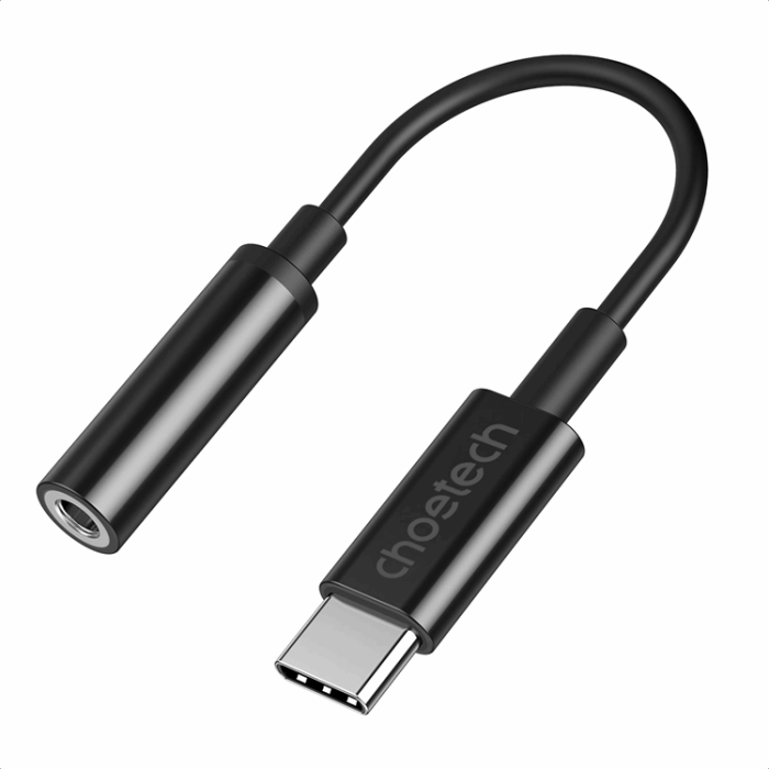 Choetech - Choetech USB-C till Ljudadapter DC 3.5 mm - Svart