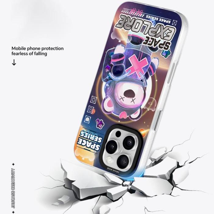JAUCASE - JAUCASE iPhone 16 Pro Mobilskal MagSafe - Space Explore Bear