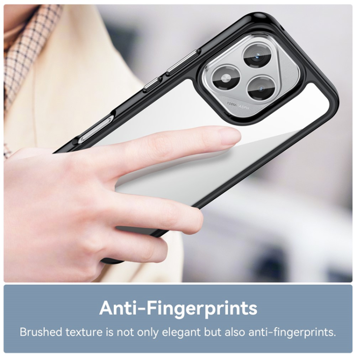 A-One Brand - Mobilskal till Honor X70i / 400 Lite 5G Skyddande klar - Svart