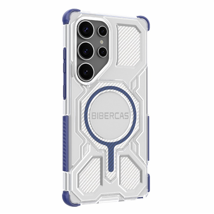 A-One Brand - BIBERCAS Galaxy S25 Ultra Mobilskal MagSafe J-16 Transparent