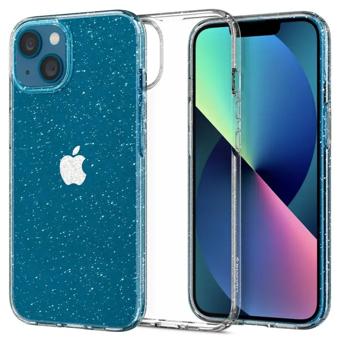 UTGATT - Spigen Liquid Crystal Mobilskal iPhone 13 - Glitter Crystal