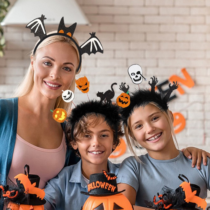 OEM - Halloween Hårband Pumpa Spindel Skelett - Spindel+Katt