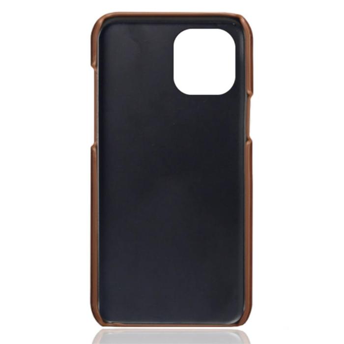 A-One Brand - Retro Mobilskal med Kortplatser till iPhone 13 Mini - Brun