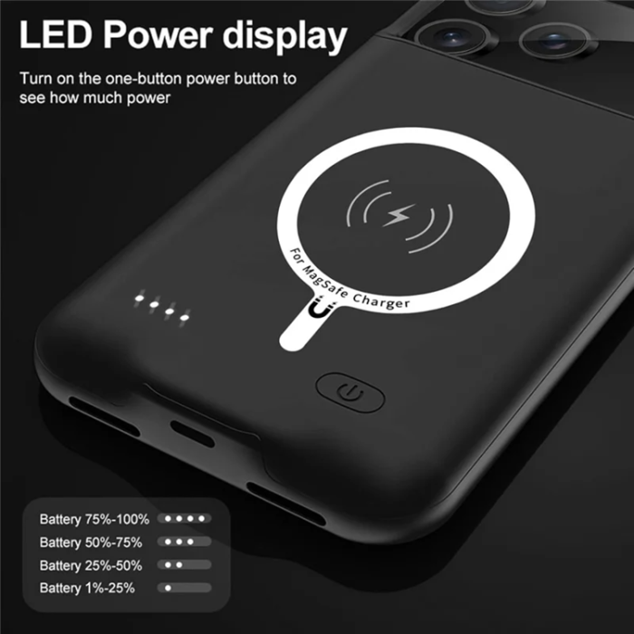 A-One Brand - iPhone 17 Pro Batteriskal Magsafe 6000mAh A29S