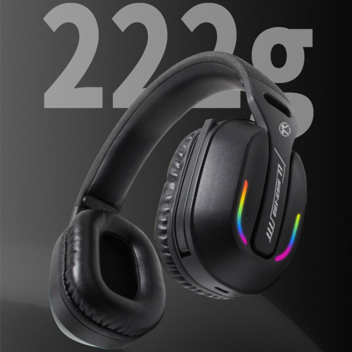 A-One Brand - Over-Ear Gaming Trådlösa Hörlurar Bluetooth Mikrofon LED-ljus