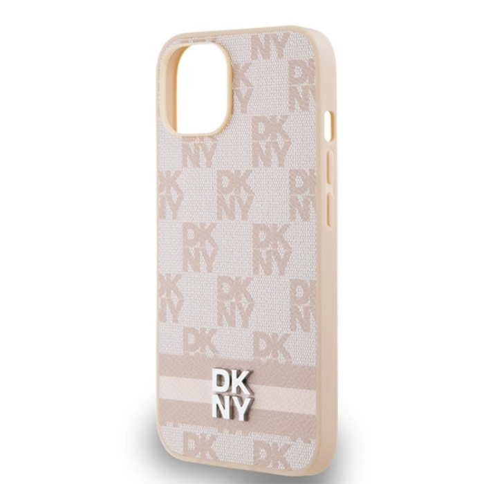 DKNY - DKNY iPhone 15/14/13 Mobilskal Läder Checkered Mono Pattern