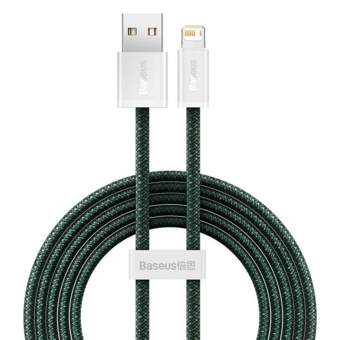 UTGATT1 - Baseus USB-A Till Lightning Kabel 2m - Grön