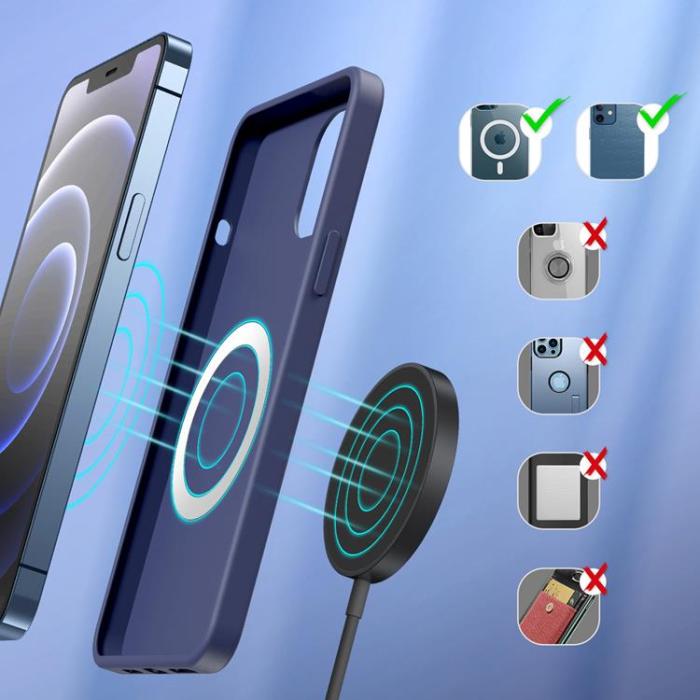 Choetech - Choetech Magnetic Magsafe Trådlös Laddare 15W - Svart