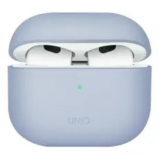 UNIQ - UNIQ AirPods 3 Skal Lino Silicone - Bl&aring;