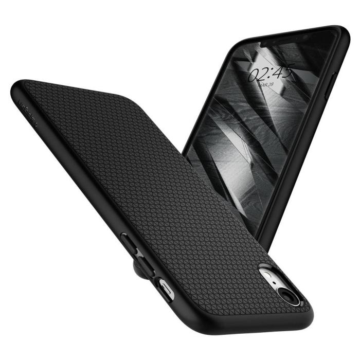 Spigen - Spigen Liquid Air iPhone Xr Mattsvart