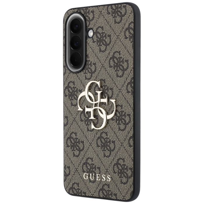 Guess - Guess Mobilskal För Galaxy A37 5G Läder 4G Metal Logo - Brun