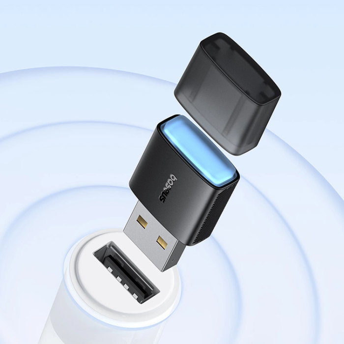 BASEUS - Baseus USB network card 300Mb/s BS-OH169 - Svart