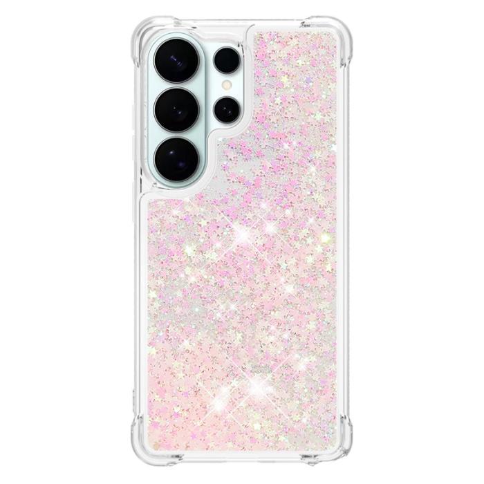 OEM - Mobilskal till Samsung Galaxy S26 Ultra TPU Glittrande Stötskydd Rosa Pentagram