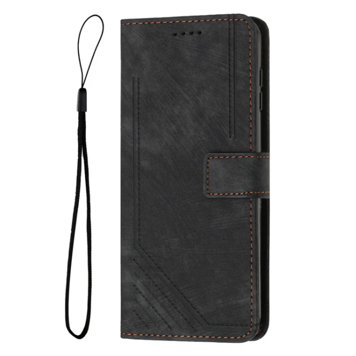 A-One Brand - Sony Xperia 10 VII Plånboksfodral Imprinted Lines - Svart