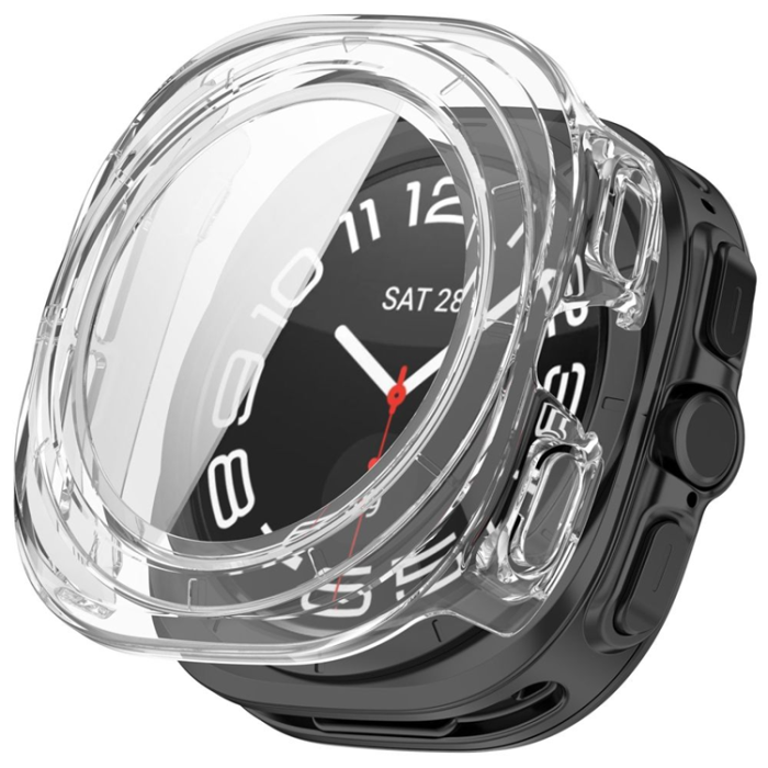 Tech-Protect - [2-Pack] Tech-Protect Skal För Galaxy Watch Ultra 2 (47mm) Defense - Svart/Clear