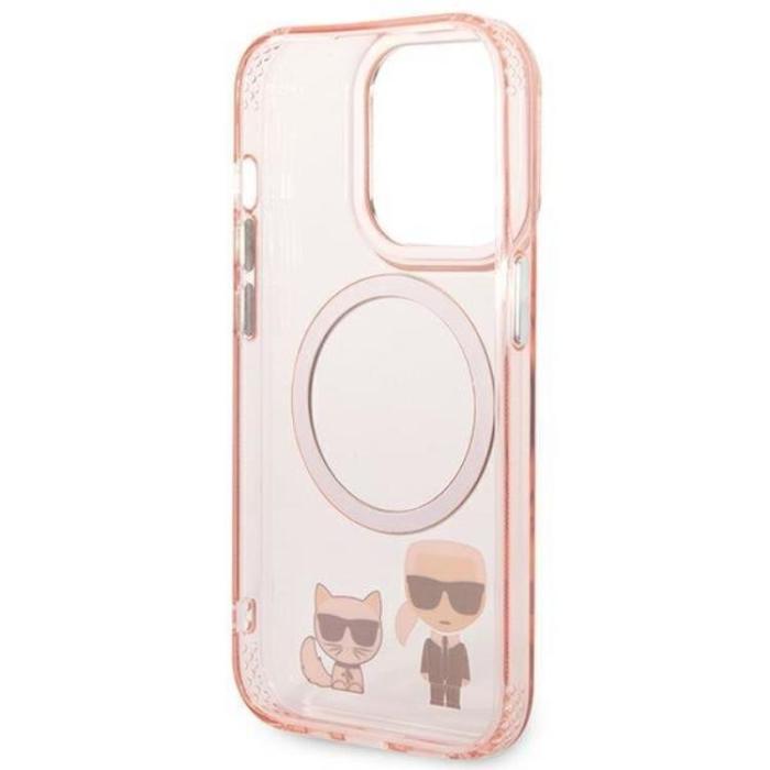 KARL LAGERFELD - Karl Lagerfeld iPhone 14 Pro Max Magsafe Skal Karl & Choupette Aluminium