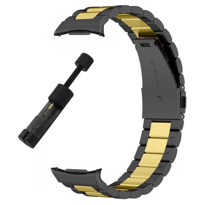A-One Brand - Galaxy Watch 8 (44mm/40mm) Armband Stainless Steel Three Bead