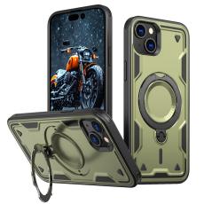 N/A - Mobilskal till iPhone 15 Plus Plast Milit&auml;rskydd MagSafe - Olivgr&ouml;n