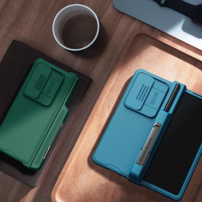 UTGATT1 - Nillkin Galaxy Z Fold 4 Skal Camshield Pro Suit - Grön