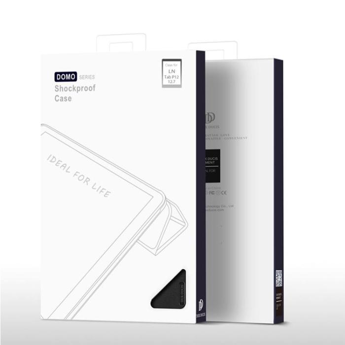 Dux Ducis - Dux Ducis Lenovo Tab P12 Fodral Smart Sleep - Svart